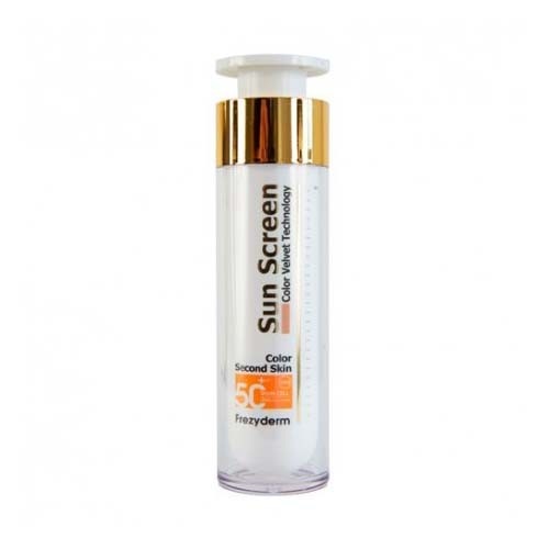 Sun screen velvet face spf50+ color - frezyderm (50 ml)