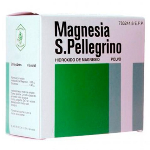MAGNESIA SAN PELLEGRINO 3,6 g POLVO PARA SUSPENSION ORAL , 20 sobres
