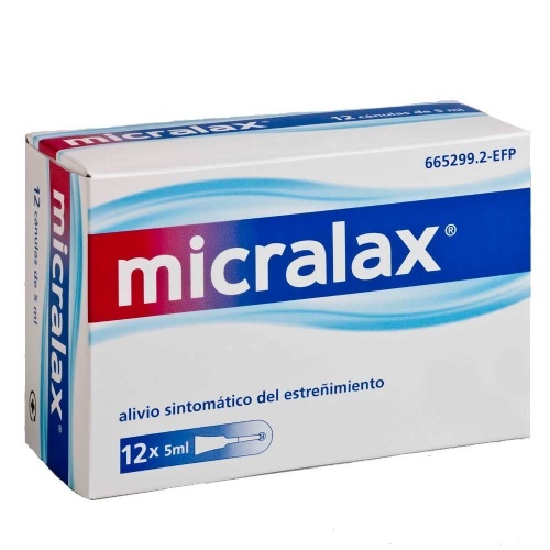 MICRALAX CITRATO/LAURIL SULFOACETATO 450 mg/45 mg solucion rectal , 12 enemas