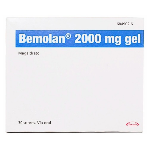 BEMOLAN 2000 mg GEL ORAL , 30 sobres
