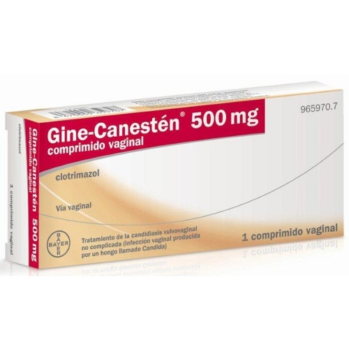 GINE-CANESTEN 500 mg COMPRIMIDO VAGINAL , 1 comprimido