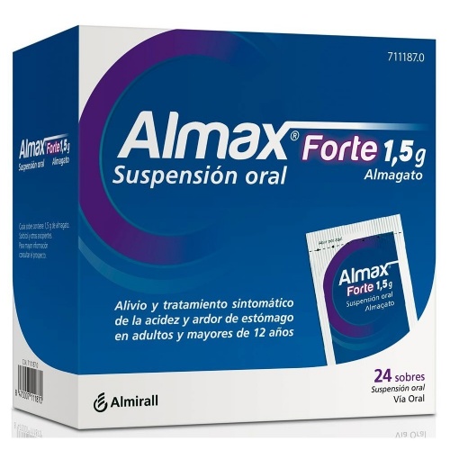 ALMAX FORTE 1,5 g SUSPENSION ORAL,24 sobres