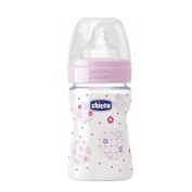 Biberon pp t silicona - chicco fisiologico flujo normal (0m+ 150 ml rosa)