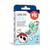 Pic delicate tnt antibacteriano kids - aposito adhesivo (boy 19 x 72 mm 24 apositos)