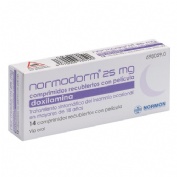 NORMODORM 25 MG COMPRIMIDOS RECUBIERTOS CON PELICULA , 14 comprimidos