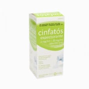 CINFATOS EXPECTORANTE 2 mg/ml + 20 mg/ml SOLUCION ORAL, 1 frasco de 125 ml