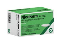 NICOKERN 4 MG CHICLES MEDICAMENTOSOS SABOR MENTA , 108 chicles (PVC/PE/PVDC/AL)