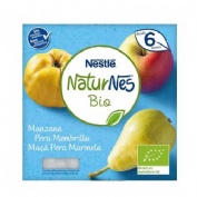 Nestle naturnes bio manzana pera y membrillo (4 tarrinas x 90 g)