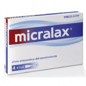 MICRALAX CITRATO/LAURIL SULFOACETATO 450 mg/45 mg solucion rectal , 4 enemas