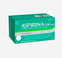 ASPIRINA 500 mg COMPRIMIDOS EFERVESCENTES , 20 comprimidos