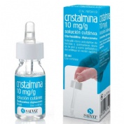CRISTALMINA 10 mg/ml SOLUCION CUTANEA, 1 frasco de 25 ml