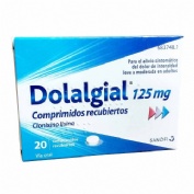 DOLALGIAL CLONIXINO LISINA 125 mg COMPRIMIDOS RECUBIERTOS , 20 comprimidos