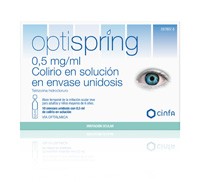 OPTISPRING 0,5 MG/ML COLIRIO EN SOLUCION EN ENVASES UNIDOSIS , 10 envases unidosis de 0,5 ml