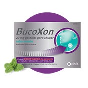 BUCOXON 20 MG PASTILLAS PARA CHUPAR SABOR MENTA ,18 pastillas