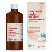 MAGNESIA CINFA 200 mg/ ml SUSPENSION ORAL, 1 frasco de 260 ml