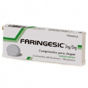FARINGESIC 5 mg/5 mg COMPRIMIDOS PARA CHUPAR SABOR MENTA 20 comprimidos