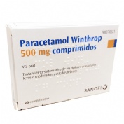 PARACETAMOL WINTHROP 500 mg COMPRIMIDOS , 20 comprimidos